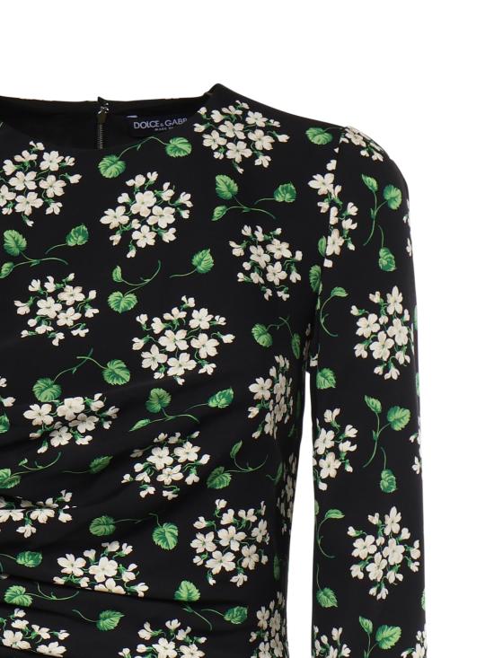 26SS 돌체앤가바나 미디 원피스 F664HT FSA85HX6BX BLACK - DOLCE & GABBANA