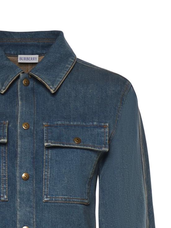 26SS 버버리 데님 셔츠 8118497 A1322 MID BLUE - BURBERRY