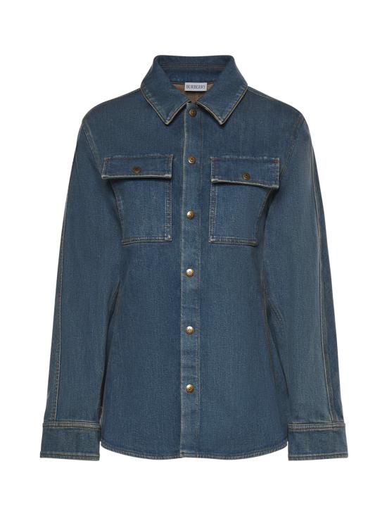 26SS 버버리 데님 셔츠 8118497 A1322 MID BLUE