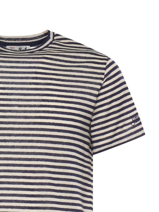 26SS 세인트바쓰 반팔 티셔츠 DOV0010 00283L CREAM BLUE - MC2 SAINT BARTH