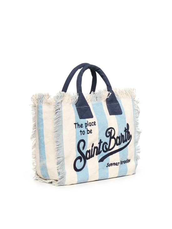 26SS 세인트바쓰 토트백 COL0001 02629L IVORY light blue - MC2 SAINT BARTH
