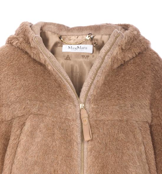 25FW 막스마라 알파카 울 테디 후드 케이프 2524736182600 PETALO4 005 Beige - MAX MARA