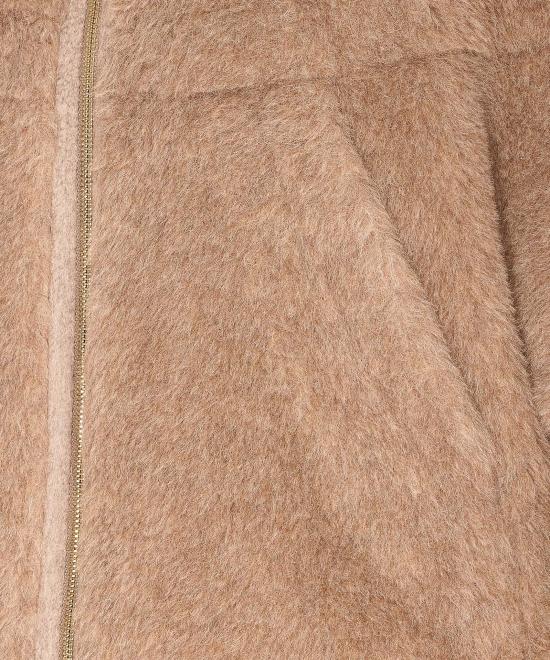 25FW 막스마라 알파카 울 테디 후드 케이프 2524736182600 PETALO4 005 Beige - MAX MARA