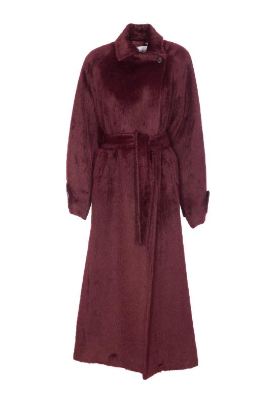 25FW 막스마라 알파카 울 롱 코트 2521016373600 ALBATA1234 003 Red