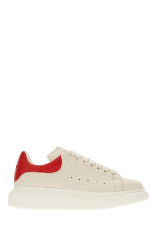 26SS 알렉산더 맥퀸 오버사이즈 스니커즈 808173WHAEG 9095 OFF WHITE RED