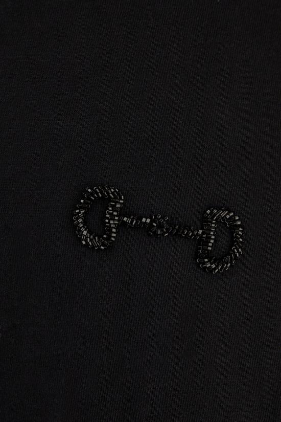 26SS 구찌 자수 코튼 저지 티셔츠 837959XJHMR 1043 Nero - GUCCI