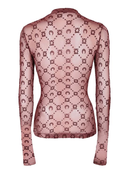 26SS 마린세르 긴팔 티셔츠 WTO388A CJER0005 PU70 Bordeaux - MARINE SERRE