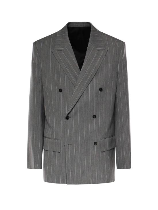 26SS 보테가베네타 수트 자켓 862216 V6E001532 MEDIUM GREY WHITE