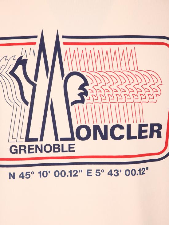 26SS 몽클레어 로고 코튼 블렌드 티셔츠 8C00009 8790F 034 White - MONCLER