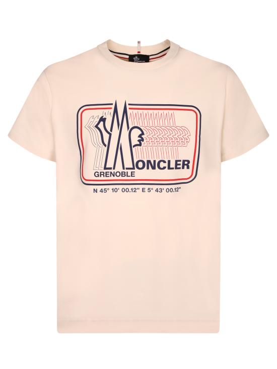 26SS 몽클레어 로고 코튼 블렌드 티셔츠 8C00009 8790F 034 White