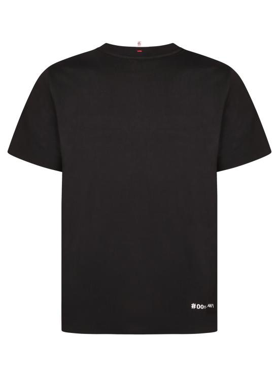 26SS 몽클레어 로고 코튼 블렌드 티셔츠 8C00017 89AW1 999 Black - MONCLER