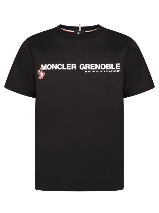 26SS 몽클레어 로고 코튼 블렌드 티셔츠 8C00017 89AW1 999 Black