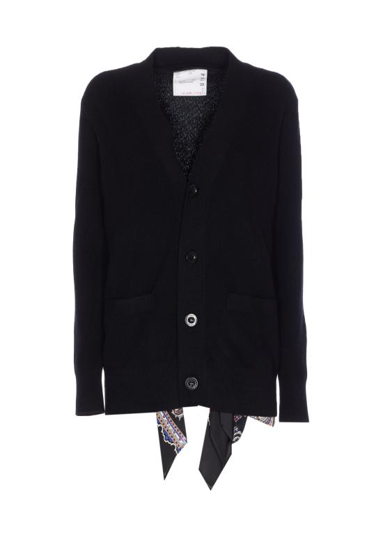 25FW 사카이 가디건 25 08144 002 Black