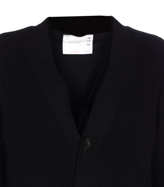 25FW 사카이 가디건 25 08144 002 Black - SACAI