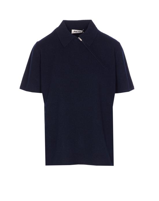 25FW 미우미우 폴로 티셔츠 MML00X 18A9F0008 Blue