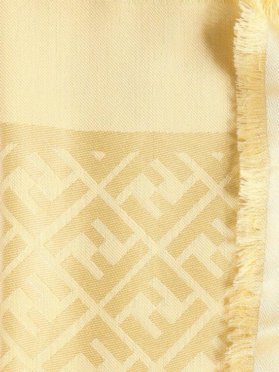 26SS 펜디 오가닉 실크 울 FF 숄 FXT069 AJW7F1WNP YELLOW - FENDI