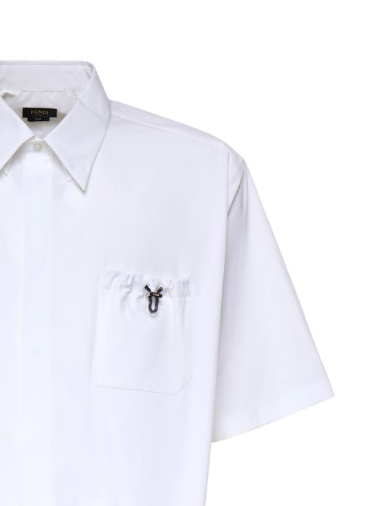 26SS 펜디 화이트 포플린 셔츠 FS1365 AYXGF0QA0 - FENDI