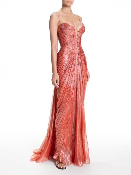 26SS 마리아루시아호한 롱 원피스 CECILIA BLOODORANGE Arancio - MARIA LUCIA HOHAN