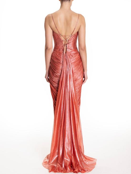 26SS 마리아루시아호한 롱 원피스 CECILIA BLOODORANGE Arancio - MARIA LUCIA HOHAN