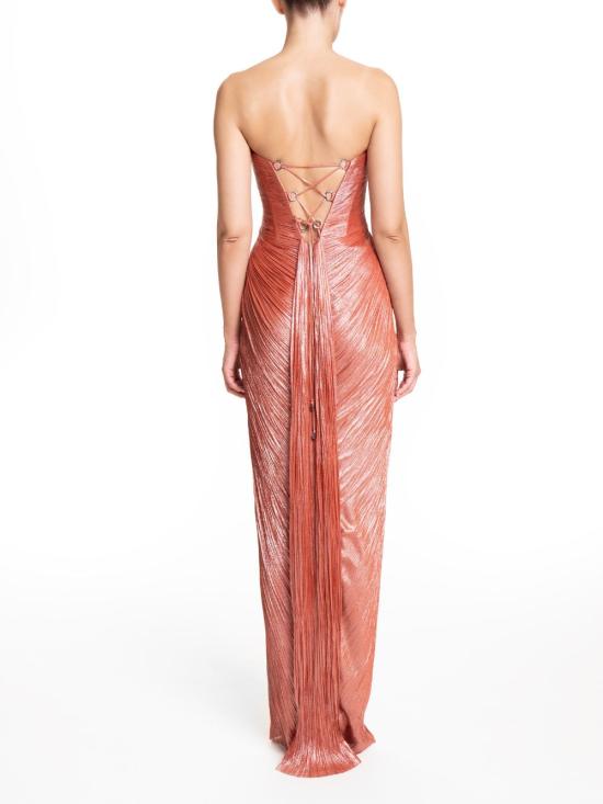 26SS 마리아루시아호한 롱 원피스 STEPHANIES BLOODORANGE Arancio - MARIA LUCIA HOHAN