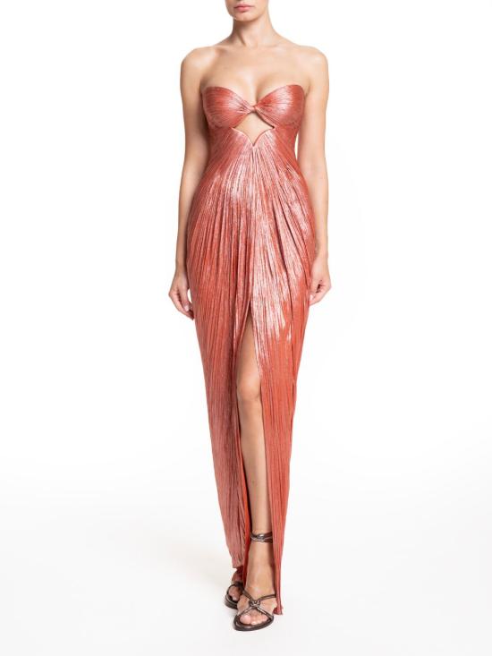 26SS 마리아루시아호한 롱 원피스 STEPHANIES BLOODORANGE Arancio - MARIA LUCIA HOHAN