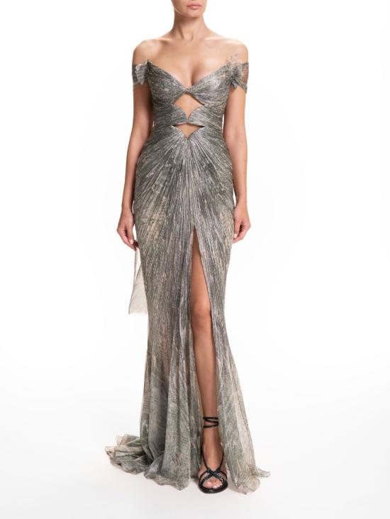 26SS 마리아루시아호한 롱 원피스 CATARINA TROPICAL Grey - MARIA LUCIA HOHAN