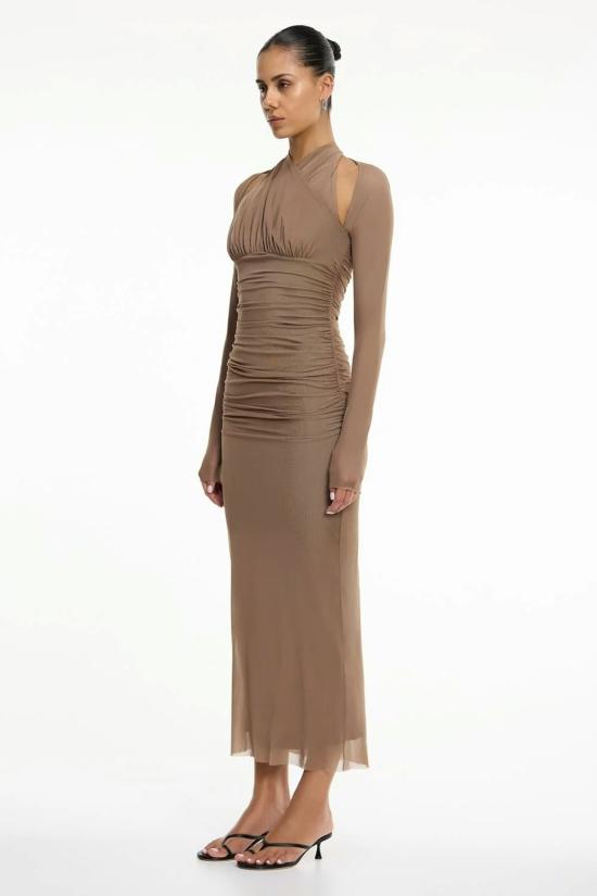  시그니피컨트 아더 롱 원피스 Significant Other Trinity Dress Taupe - SIGNIFICANT OTHER