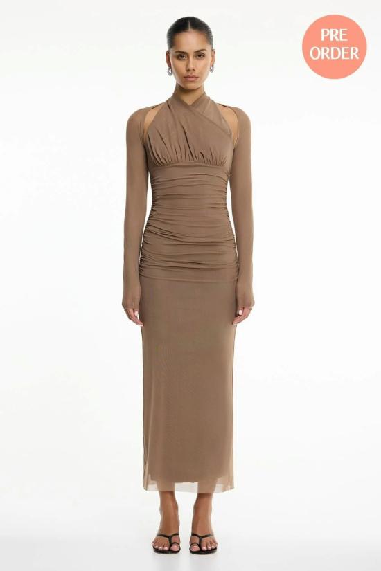  시그니피컨트 아더 롱 원피스 Significant Other Trinity Dress Taupe