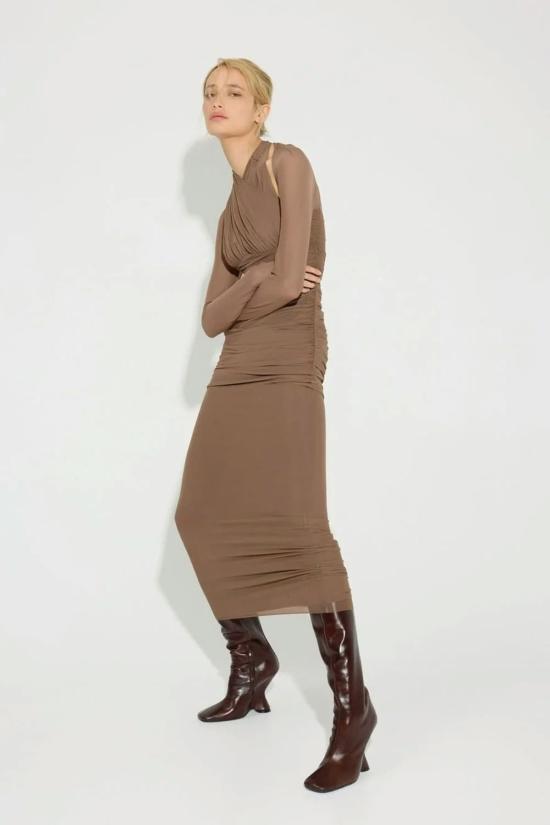  시그니피컨트 아더 롱 원피스 Significant Other Trinity Dress Taupe - SIGNIFICANT OTHER