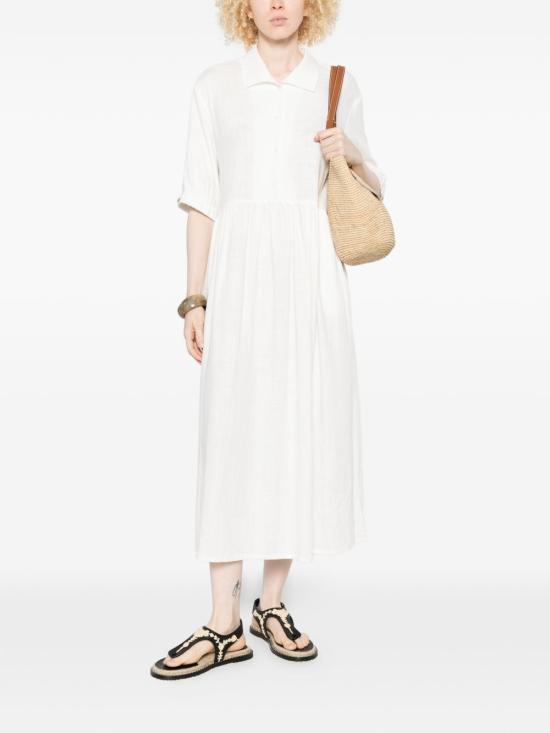 26SS 에르노 미디 원피스 AB000077D12689 1000 Bianco - HERNO