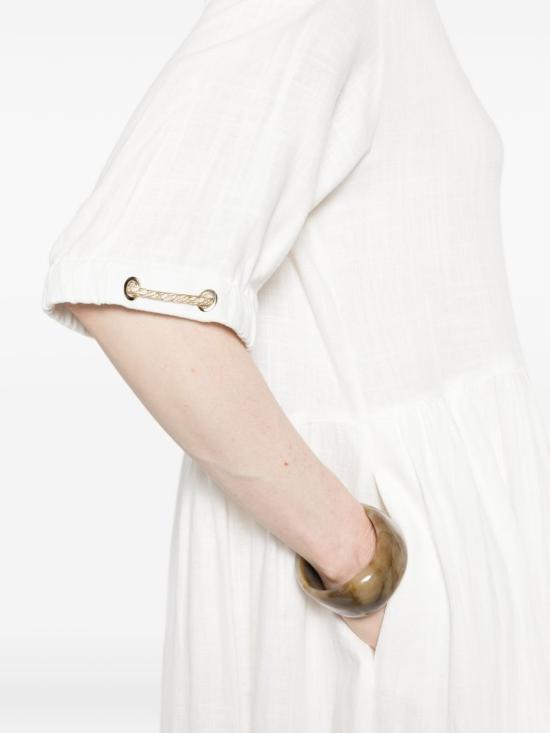 26SS 에르노 미디 원피스 AB000077D12689 1000 Bianco - HERNO