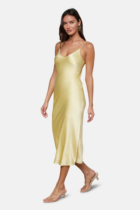  라장스 롱 원피스 세리디 실크 슬립 드레스 - L'AGENCE