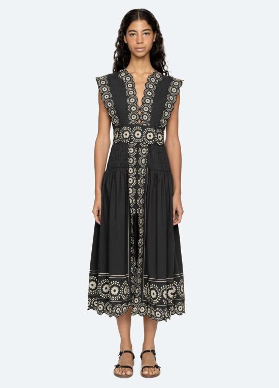  씨뉴욕 롱 원피스 씨 니 미라벨 드레스 블랙 - SEA NY