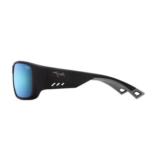  마우이짐 선글라스 케하 직사각형 무광 블랙  (블루 반사 렌즈) - MAUI JIM