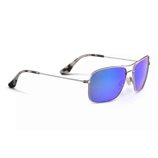  마우이짐 선글라스 위키위키 직사각형 티타늄  (반사형 청자색 렌즈)