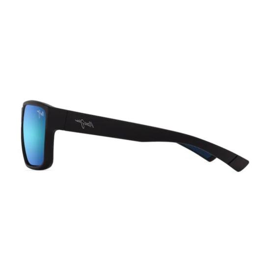  마우이짐 선글라스 Uila 직사각형 무광 블랙  (반사 블루 렌즈) - MAUI JIM