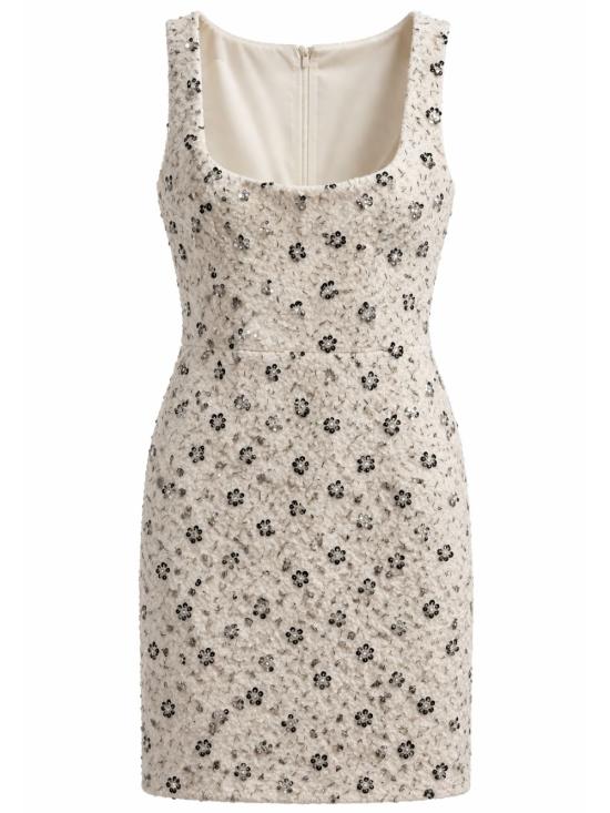 26SS 아멘쿠튀르 미디 원피스 AMS26429 051 Bianco