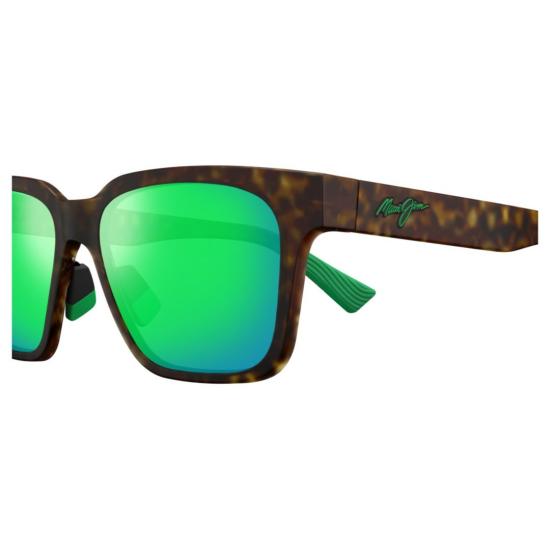  마우이짐 선글라스 푸니카이 직사각형 호피무늬  (반사 녹색 렌즈) - MAUI JIM
