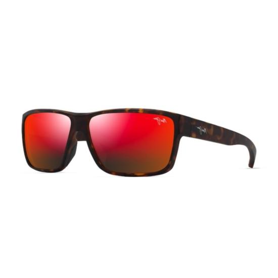  마우이짐 선글라스 Uila 직사각형 호피무늬  (반사 레드 렌즈) - MAUI JIM