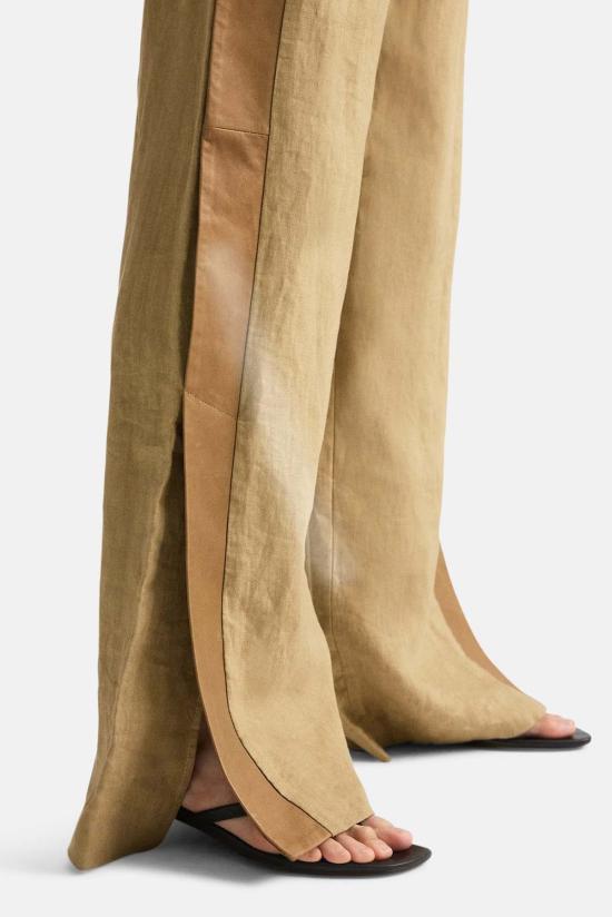  티더블유피 팔라초 팬츠 Twp 슬림 , 립 턱시도, 평직 린넨 소재 - TWP