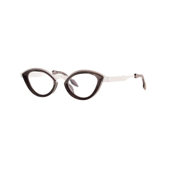  테오 아이웨어 안경 Eye 011 Tack Room White + Astrahkan 볼드 캣아이 안경