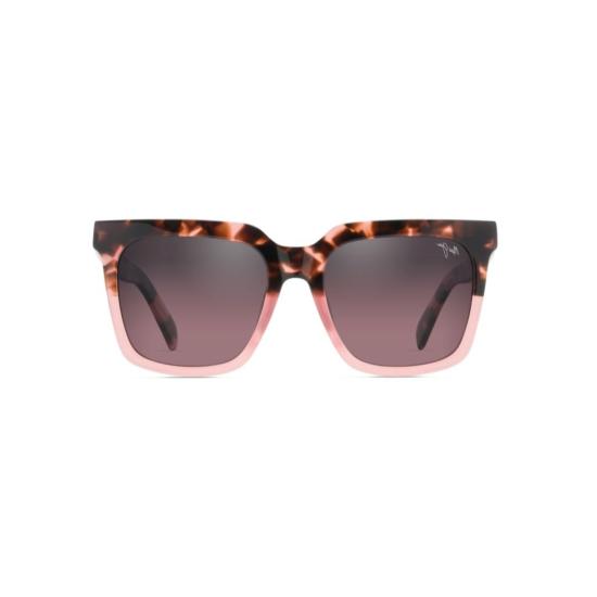  마우이짐 선글라스 루프탑 스퀘어 프레임  (호피무늬 및 그라데이션 틴트) - MAUI JIM