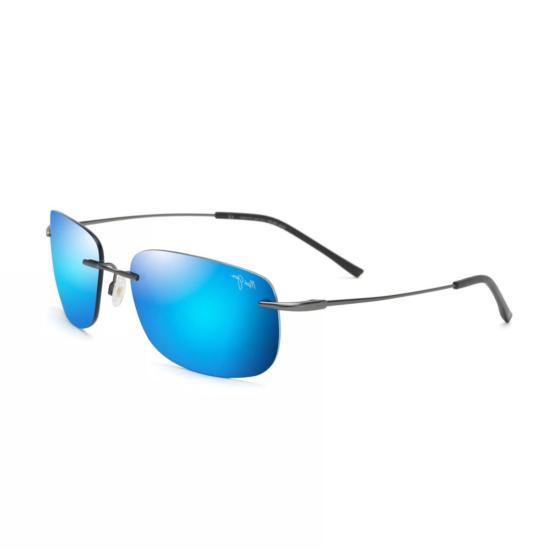  마우이짐 선글라스 오하이 무테 , 직사각형 블루 미러 렌즈 - MAUI JIM
