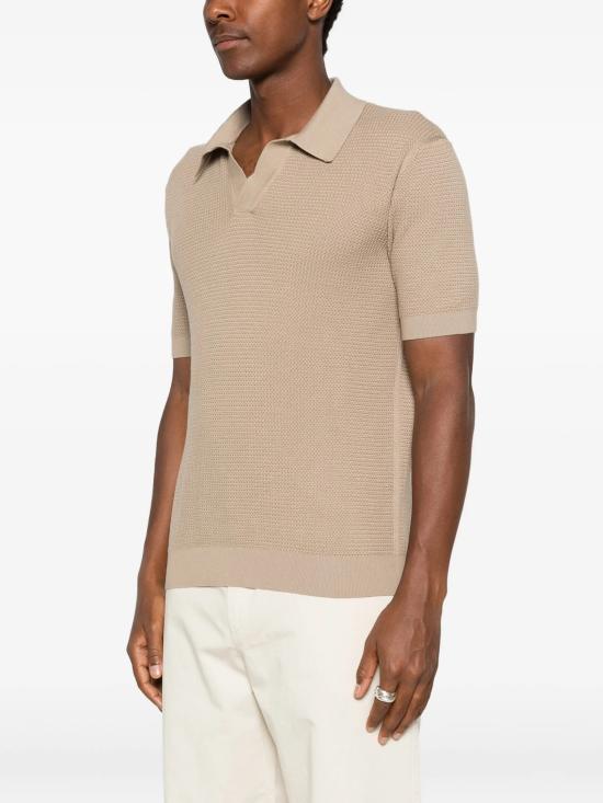 26SS 에르메네질도제냐 폴로 티셔츠 UHC26A3C31 N02 Beige - ERMENEGILDO ZEGNA