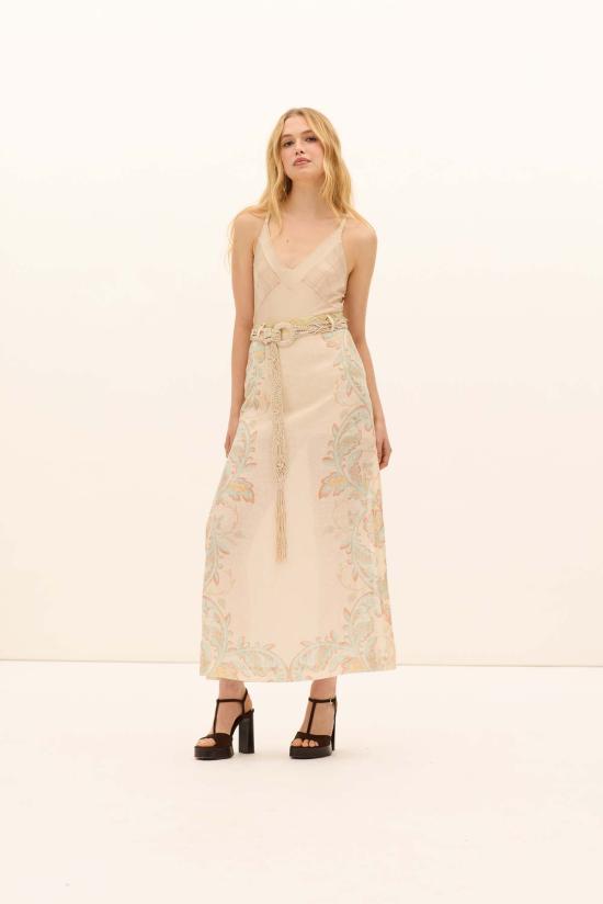  Kate Ford 롱 스커트 Fiordaliso 스퀘어 스커트 Bivonea