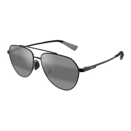  마우이짐 선글라스 슬림한 블랙 메탈 프레임의 와이와이 에비에이터 - MAUI JIM