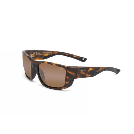  마우이짐 선글라스 앰버잭 호피 무늬 직사각형  (갈색 틴트 렌즈) - MAUI JIM