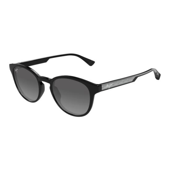  마우이짐 선글라스 Hiehie 라운드 프레임  (텍스처 처리된 템플 포함) - MAUI JIM