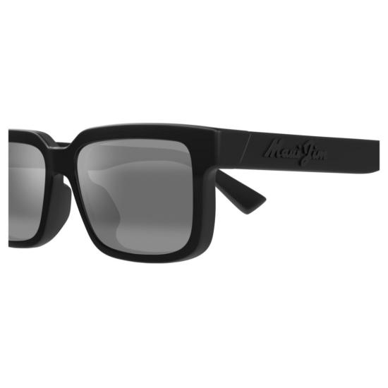  마우이짐 선글라스 Hiapo Af 볼드 직사각형 프레임 무광 - MAUI JIM