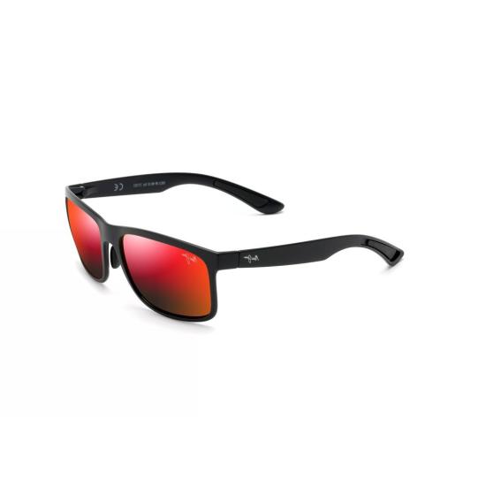  마우이짐 선글라스 휴엘로 직사각형 프레임 , 레드 미러 렌즈 - MAUI JIM